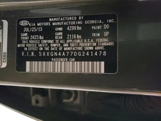 Photo 11 VIN: 5XXGN4A77DG241478 - KIA OPTIMA EX 