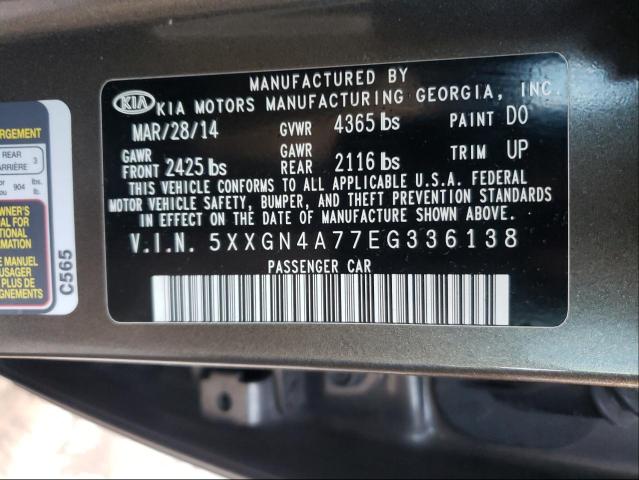 Photo 9 VIN: 5XXGN4A77EG336138 - KIA OPTIMA EX 