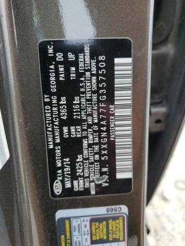 Photo 11 VIN: 5XXGN4A77FG357508 - KIA OPTIMA EX 