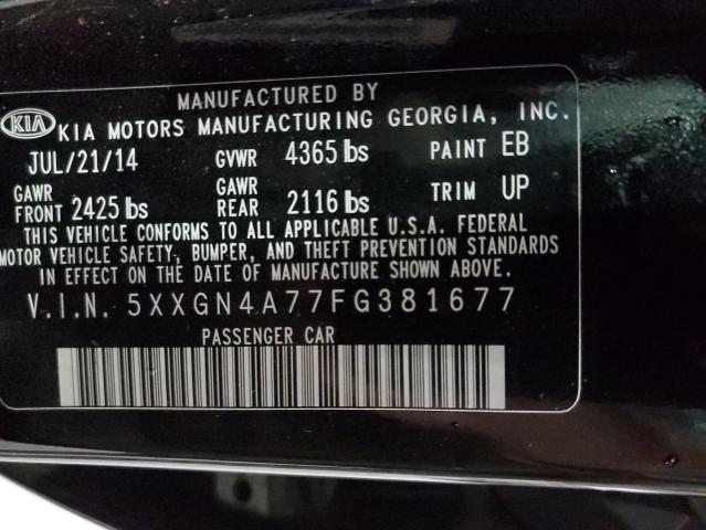 Photo 12 VIN: 5XXGN4A77FG381677 - KIA OPTIMA EX 