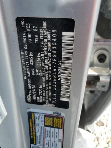 Photo 12 VIN: 5XXGN4A77FG430408 - KIA OPTIMA EX 