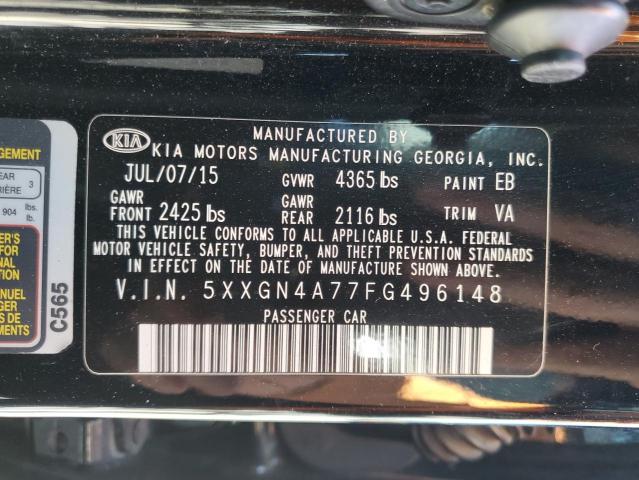 Photo 11 VIN: 5XXGN4A77FG496148 - KIA OPTIMA EX 