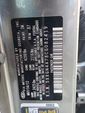 Photo 11 VIN: 5XXGN4A78CG082419 - KIA OPTIMA EX 