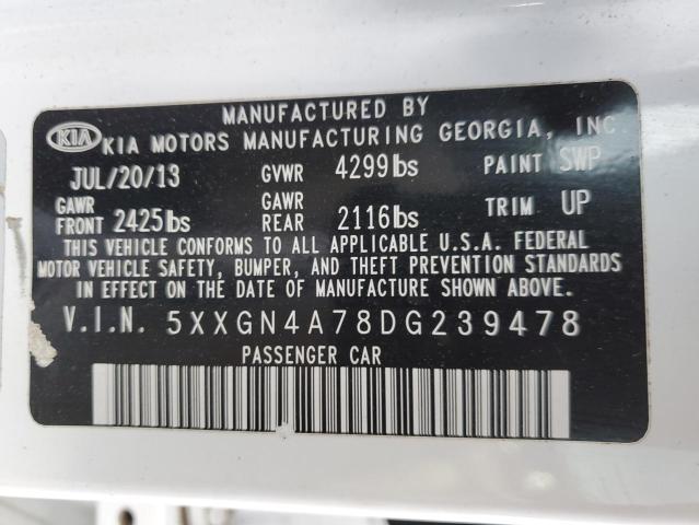 Photo 12 VIN: 5XXGN4A78DG239478 - KIA OPTIMA EX 