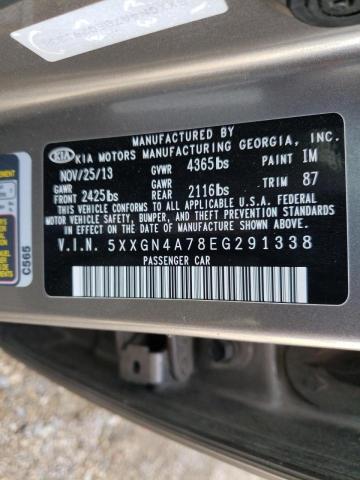 Photo 9 VIN: 5XXGN4A78EG291338 - KIA OPTIMA EX 