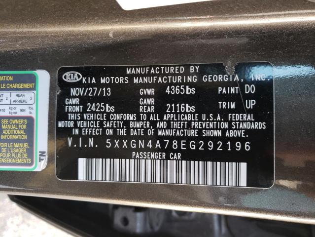 Photo 11 VIN: 5XXGN4A78EG292196 - KIA OPTIMA EX 