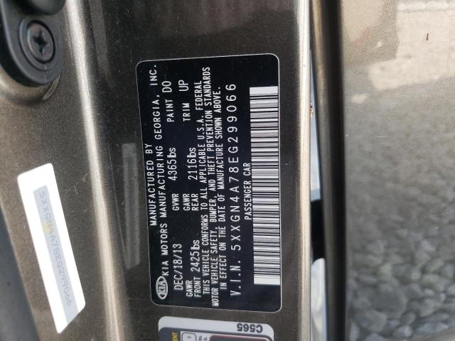 Photo 9 VIN: 5XXGN4A78EG299066 - KIA OPTIMA EX 