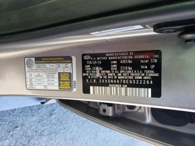 Photo 9 VIN: 5XXGN4A78EG322264 - KIA OPTIMA EX 