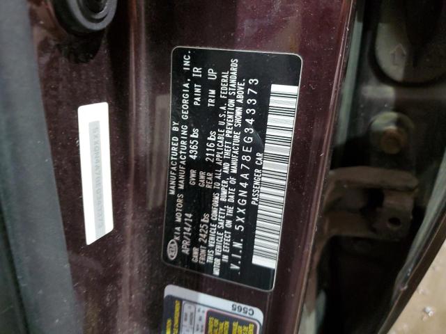 Photo 11 VIN: 5XXGN4A78EG343373 - KIA OPTIMA EX 