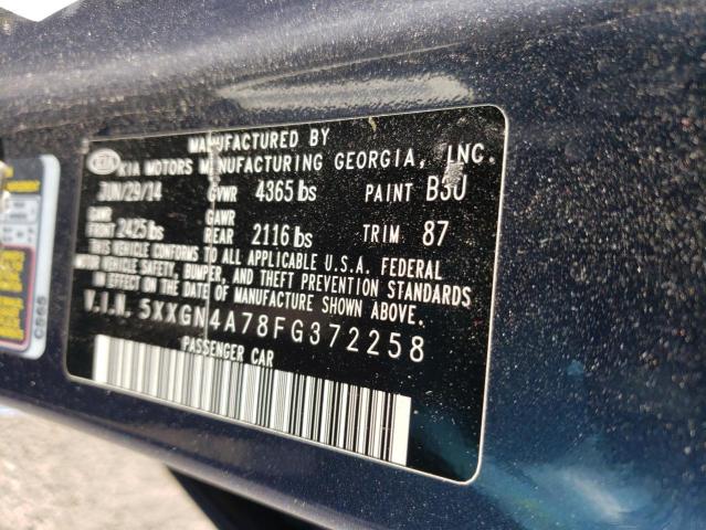 Photo 11 VIN: 5XXGN4A78FG372258 - KIA OPTIMA 