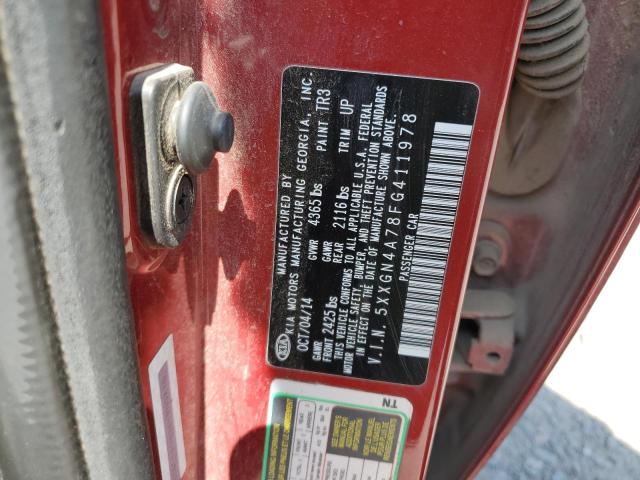 Photo 11 VIN: 5XXGN4A78FG411978 - KIA OPTIMA 