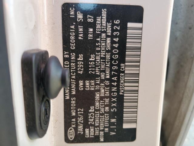 Photo 11 VIN: 5XXGN4A79CG044326 - KIA OPTIMA EX 