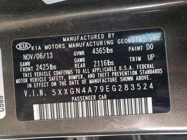 Photo 9 VIN: 5XXGN4A79EG283524 - KIA OPTIMA 