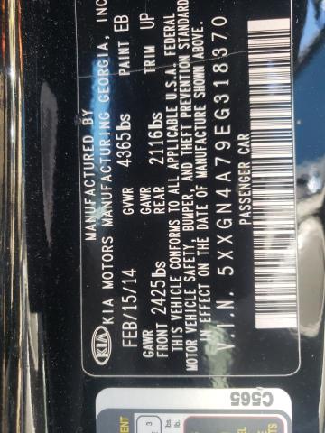 Photo 9 VIN: 5XXGN4A79EG318370 - KIA OPTIMA EX 