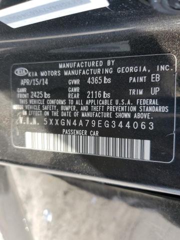 Photo 9 VIN: 5XXGN4A79EG344063 - KIA OPTIMA EX 