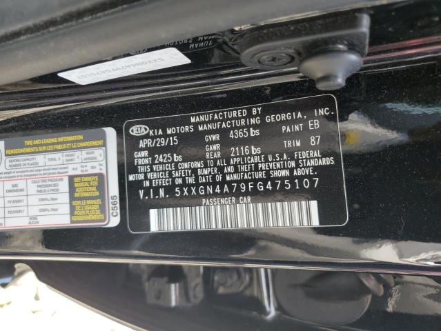 Photo 11 VIN: 5XXGN4A79FG475107 - KIA OPTIMA EX 