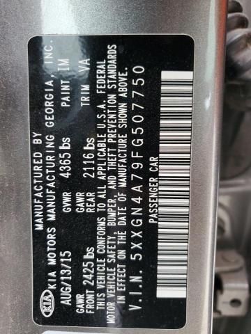 Photo 11 VIN: 5XXGN4A79FG507750 - KIA OPTIMA EX 