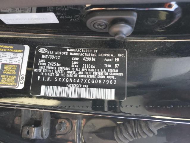 Photo 11 VIN: 5XXGN4A7XCG087962 - KIA OPTIMA 