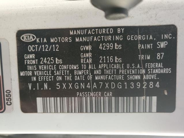 Photo 11 VIN: 5XXGN4A7XDG139284 - KIA OPTIMA 