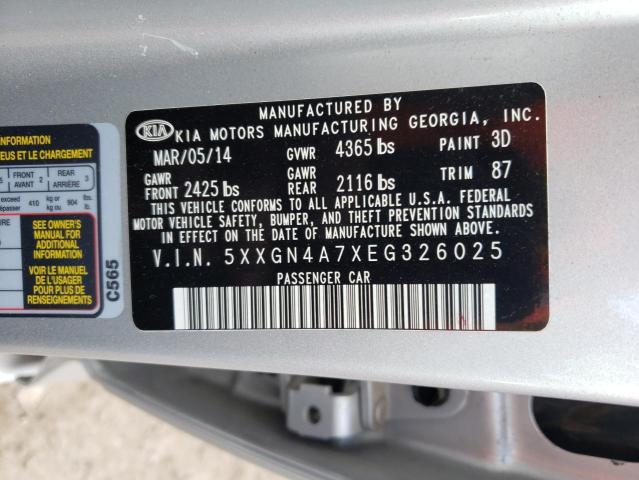 Photo 12 VIN: 5XXGN4A7XEG326025 - KIA OPTIMA 