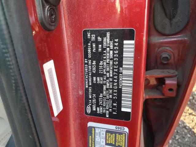 Photo 11 VIN: 5XXGN4A7XEG336344 - KIA OPTIMA EX 