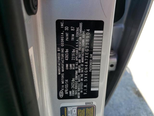 Photo 11 VIN: 5XXGN4A7XEG338904 - KIA OPTIMA EX 