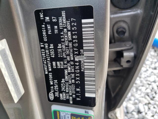 Photo 11 VIN: 5XXGN4A7XFG381527 - KIA OPTIMA EX 