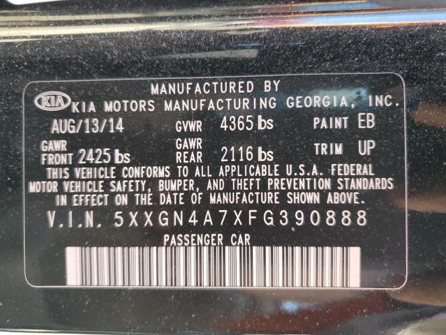 Photo 11 VIN: 5XXGN4A7XFG390888 - KIA OPTIMA EX 