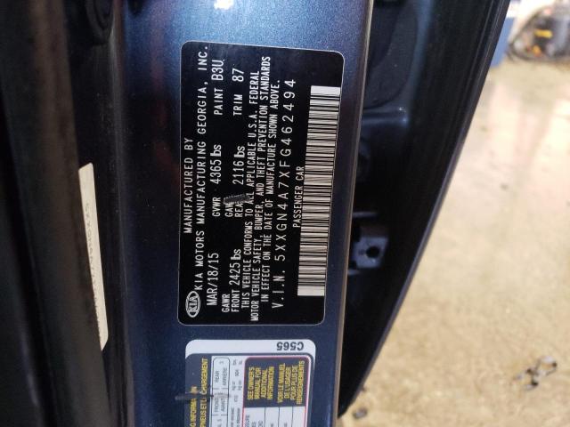 Photo 11 VIN: 5XXGN4A7XFG462494 - KIA OPTIMA EX 