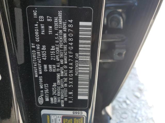 Photo 11 VIN: 5XXGN4A7XFG480784 - KIA OPTIMA EX 