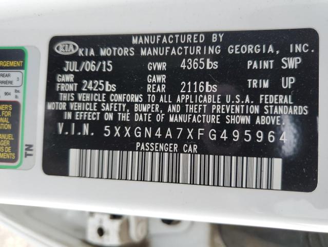 Photo 11 VIN: 5XXGN4A7XFG495964 - KIA OPTIMA 