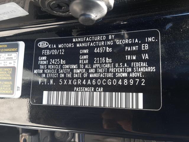 Photo 11 VIN: 5XXGR4A60CG048972 - KIA OPTIMA 