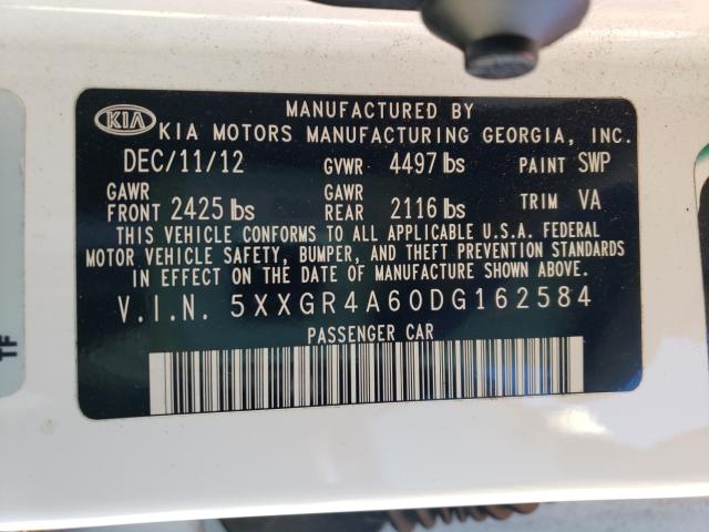 Photo 9 VIN: 5XXGR4A60DG162584 - KIA OPTIMA SX 