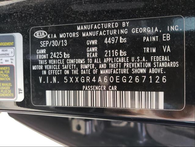 Photo 9 VIN: 5XXGR4A60EG267126 - KIA OPTIMA SX 