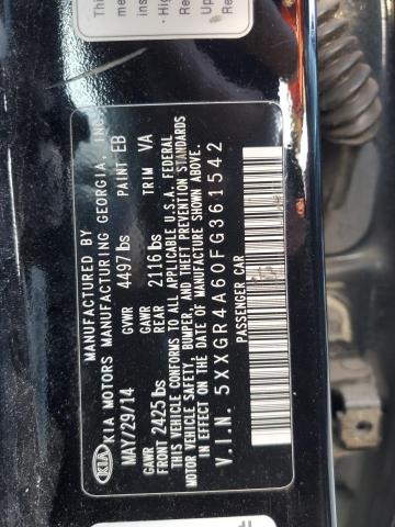 Photo 11 VIN: 5XXGR4A60FG361542 - KIA OPTIMA SX 