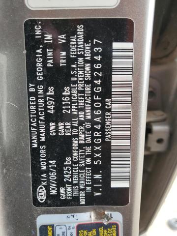 Photo 11 VIN: 5XXGR4A60FG426437 - KIA OPTIMA 