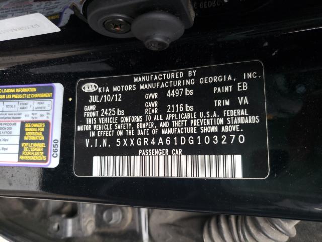 Photo 9 VIN: 5XXGR4A61DG103270 - KIA OPTIMA SX 