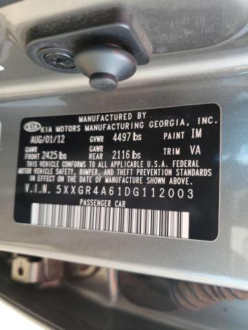 Photo 9 VIN: 5XXGR4A61DG112003 - KIA OPTIMA SX 