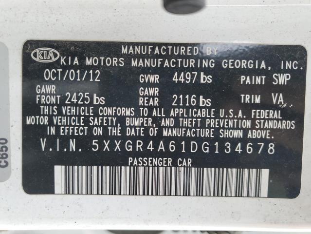 Photo 11 VIN: 5XXGR4A61DG134678 - KIA OPTIMA 