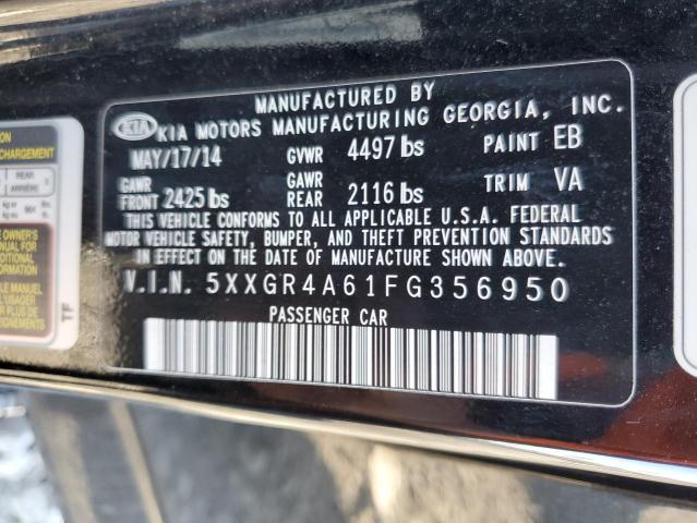 Photo 11 VIN: 5XXGR4A61FG356950 - KIA OPTIMA SX 