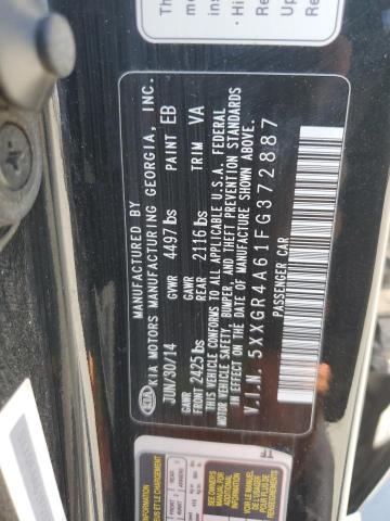 Photo 11 VIN: 5XXGR4A61FG372887 - KIA OPTIMA 