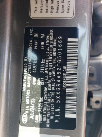 Photo 12 VIN: 5XXGR4A62FG501669 - KIA OPTIMA 