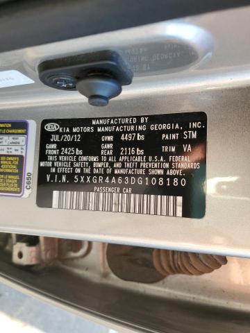 Photo 11 VIN: 5XXGR4A63DG108180 - KIA OPTIMA SX 