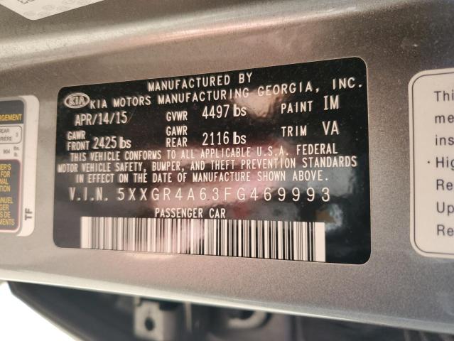 Photo 11 VIN: 5XXGR4A63FG469993 - KIA OPTIMA SX 