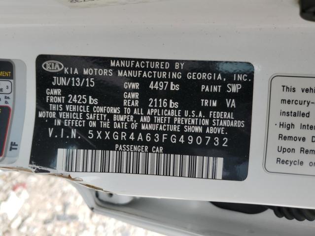 Photo 11 VIN: 5XXGR4A63FG490732 - KIA OPTIMA 