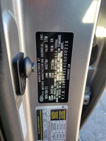 Photo 9 VIN: 5XXGR4A64CG030216 - KIA OPTIMA SX 