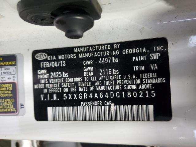 Photo 11 VIN: 5XXGR4A64DG180215 - KIA OPTIMA SX 