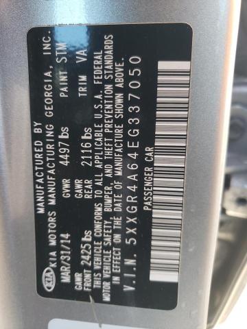 Photo 11 VIN: 5XXGR4A64EG337050 - KIA OPTIMA SX 