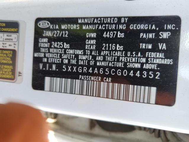 Photo 11 VIN: 5XXGR4A65CG044352 - KIA OPTIMA SX 