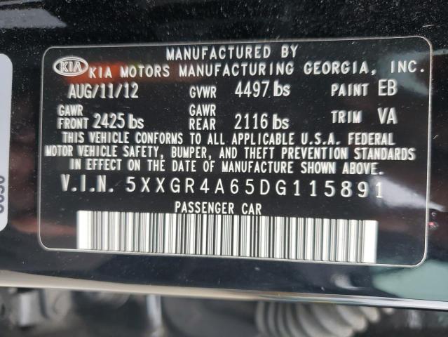 Photo 12 VIN: 5XXGR4A65DG115891 - KIA OPTIMA SX 